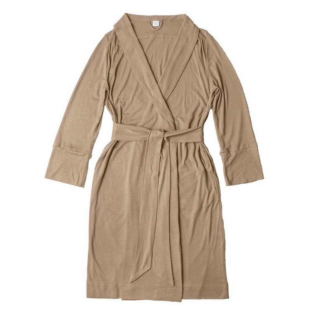 Goumi Mom Robe Size XS Small Viscose‎ Bamboo Organic Cotton Oversized Sandstone